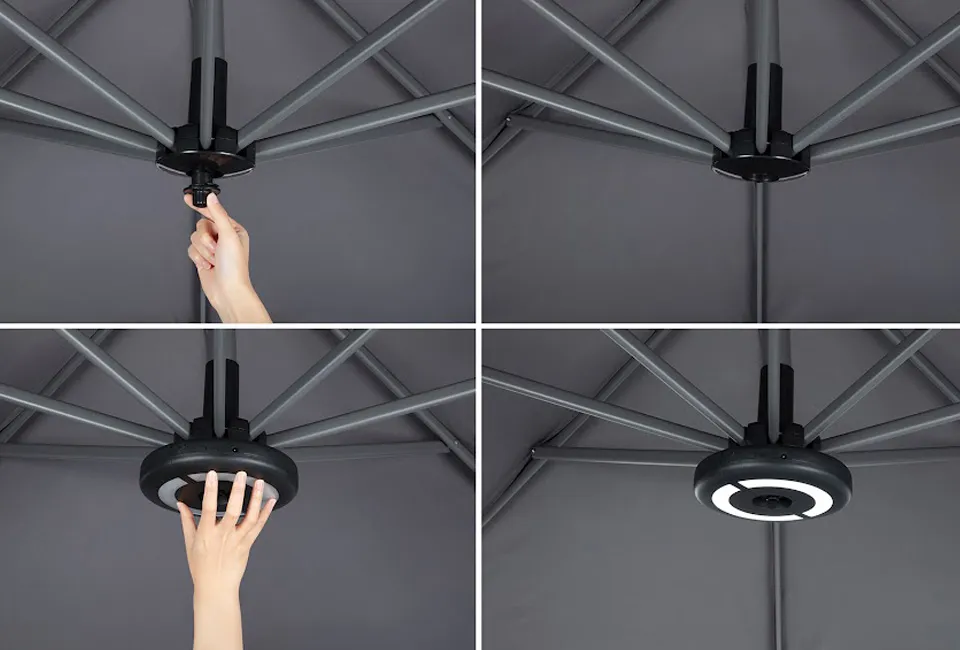 Parasol d&eacute;port&eacute; disponible en 4 couleurs
