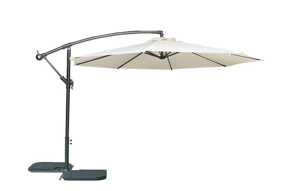 Stijlvolle hangparasol in 4 kleuren