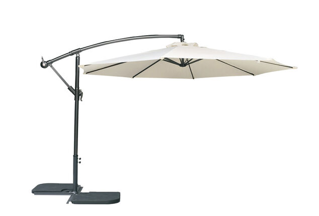 Stijlvolle hangparasol in 4 kleuren