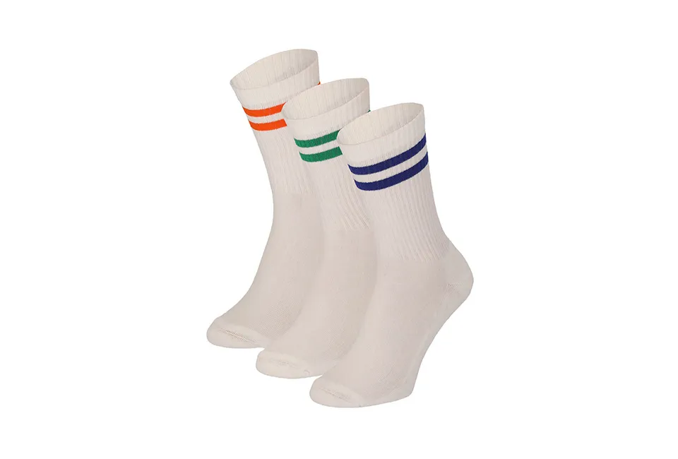 3 paires de chaussettes de sport &eacute;l&eacute;gantes