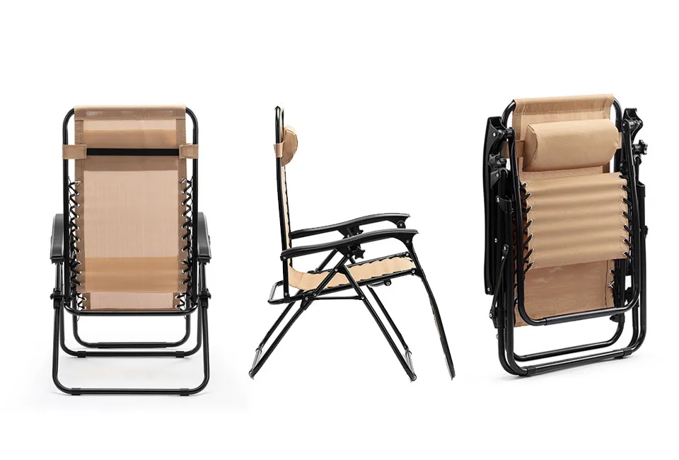 Chaise longue noire ou beige