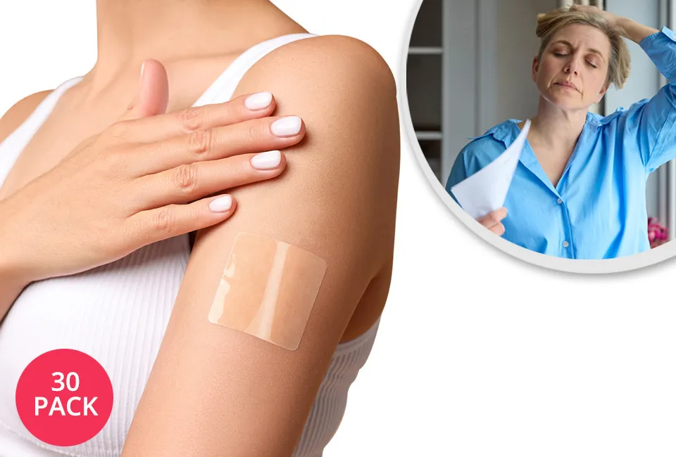 Conjunto de 30 adesivos para a menopausa