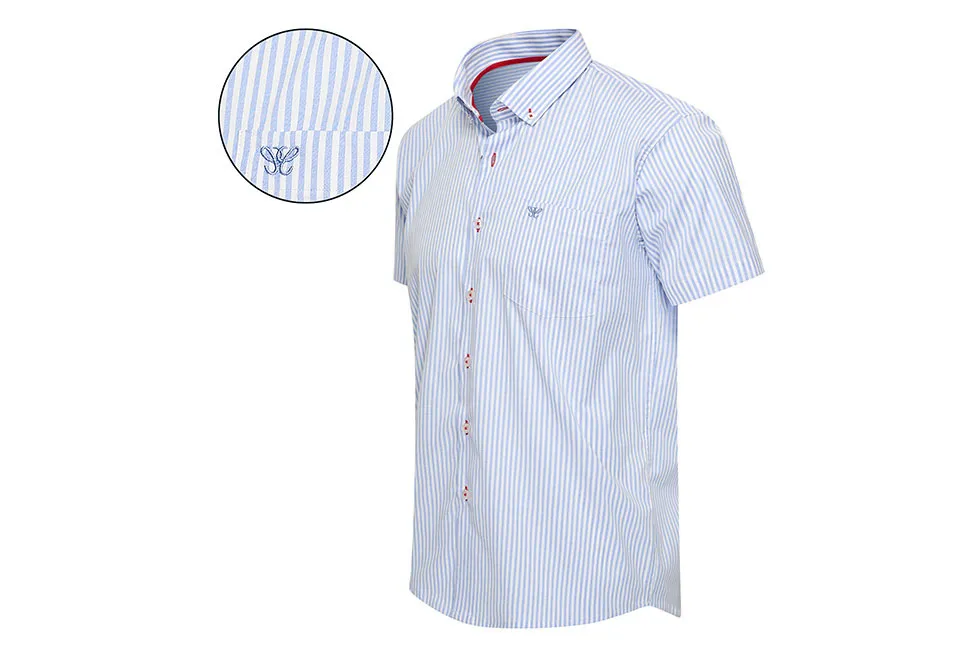 Chemise homme l&eacute;g&egrave;re &agrave; manches courtes