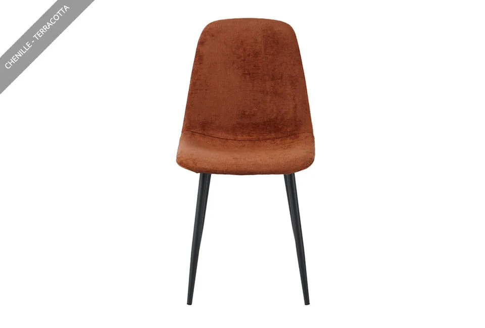 Ensemble de 2 chaises de salle &agrave; manger