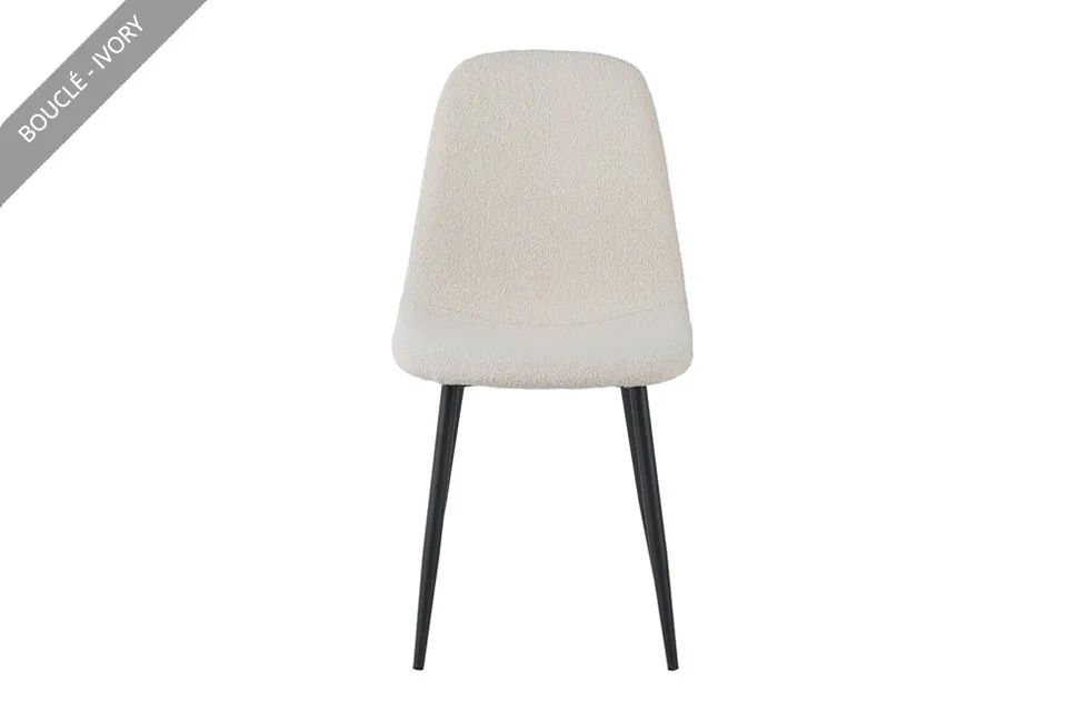 Ensemble de 2 chaises de salle &agrave; manger