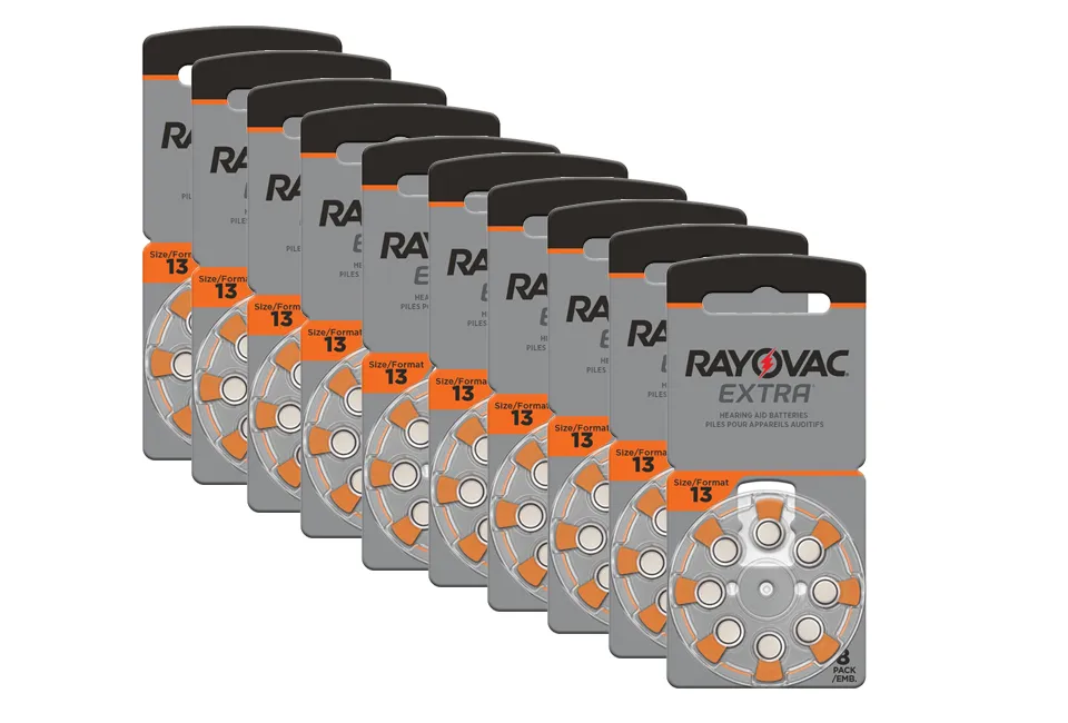 80 Batterien f&uuml;r H&ouml;rger&auml;te