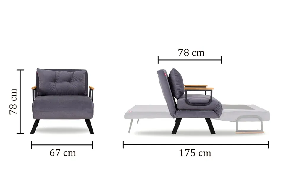 Wygodna rozkładana sofa