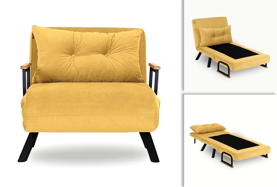 Wygodna rozkładana sofa