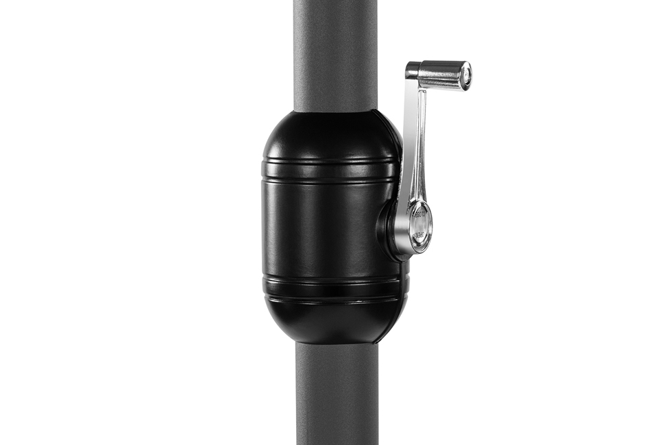 Parasol double avec housse de protection