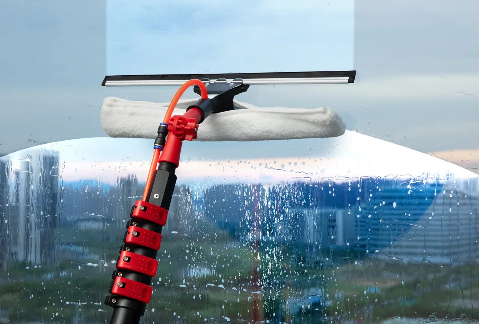 Brosse de lavage t&eacute;lescopique extra longue