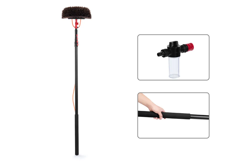 Brosse de lavage t&eacute;lescopique extra longue