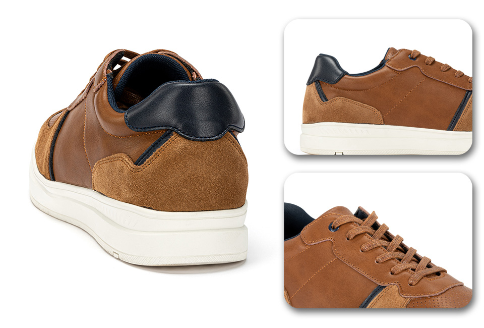 Sneakers da uomo in pelle alla moda