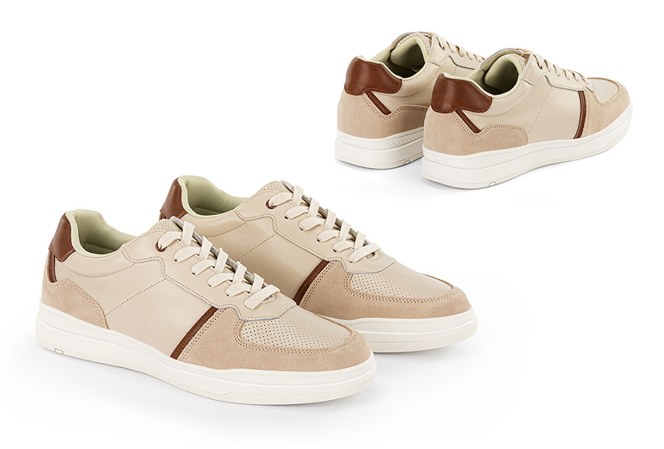 Sneakers da uomo in pelle alla moda