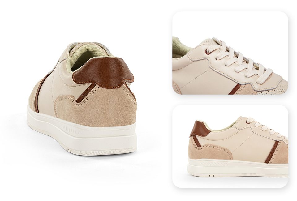 Sneakers da uomo in pelle alla moda