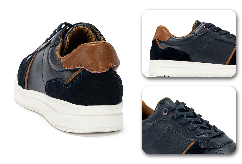 Sneakers da uomo in pelle alla moda