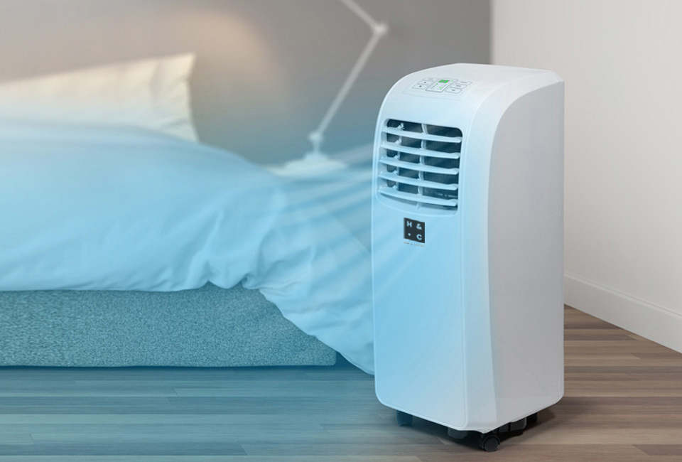 3-in-1 mobiele airconditioning met afvoerslang