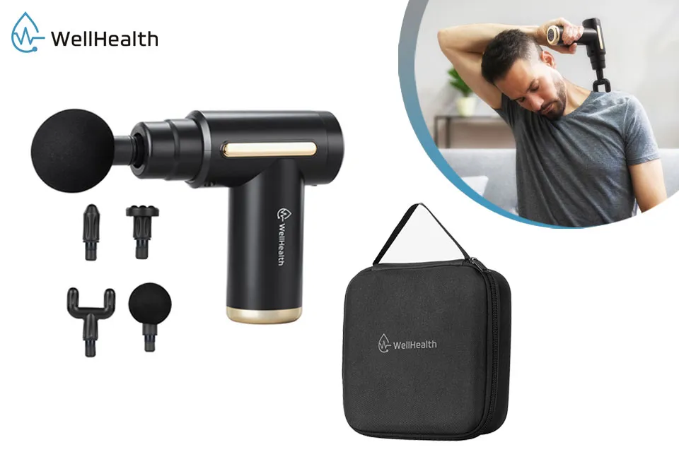 Oplaadbaar mini massagepistool voor soepele spieren