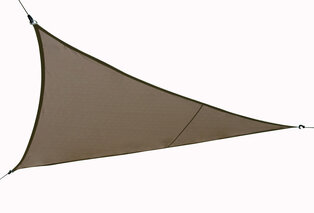 Déstockage : Voile d'ombrage triangulaire ou carrée disponible en gris ou taupe — 3