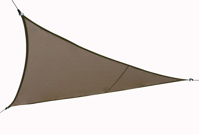 Déstockage : Voile d'ombrage triangulaire ou carrée disponible en gris ou taupe