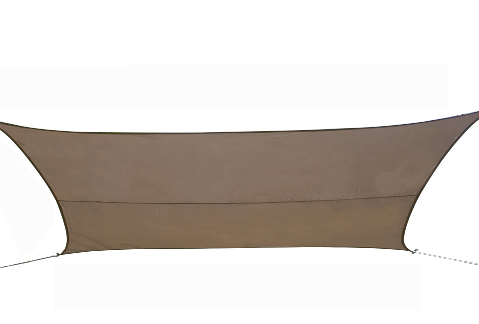 Déstockage : Voile d'ombrage triangulaire ou carrée disponible en gris ou taupe
