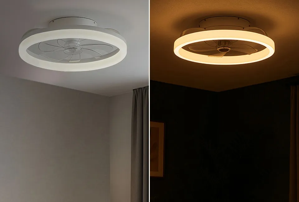 Lampada da soffitto con ventilatore