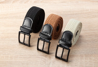 Set van 3 stijlvolle gevlochten riemen — 5