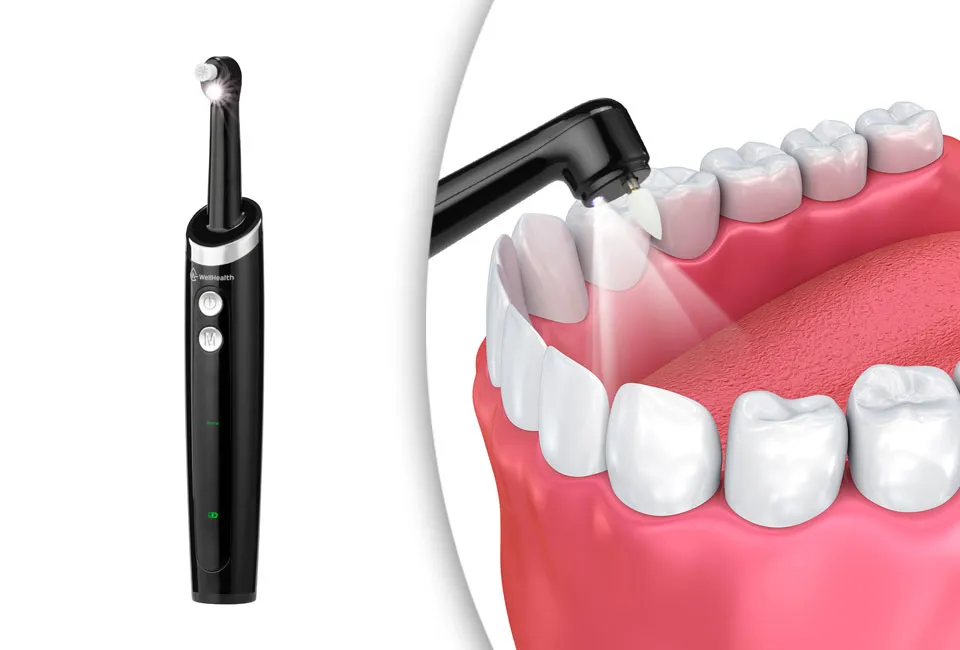 Polisseur dentaire rechargeable avec LED