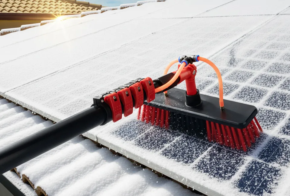 Cepillo telesc&oacute;pico de limpieza con agua