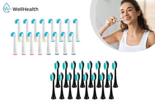 16 ou 32 brossettes pour brosse à dents électrique