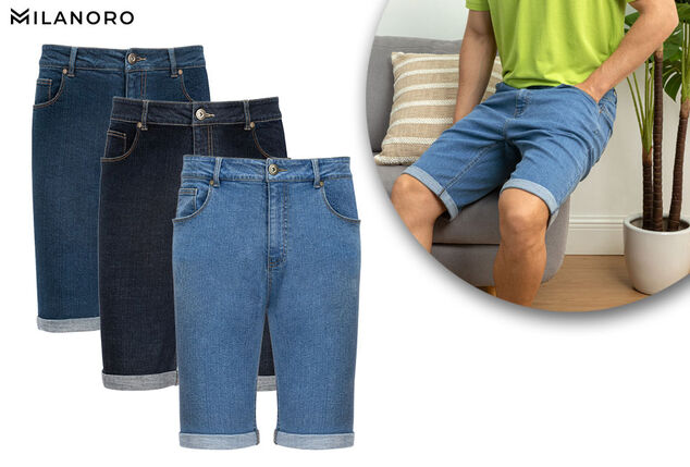 Déstockage : short en jean élégant et confortable pour homme