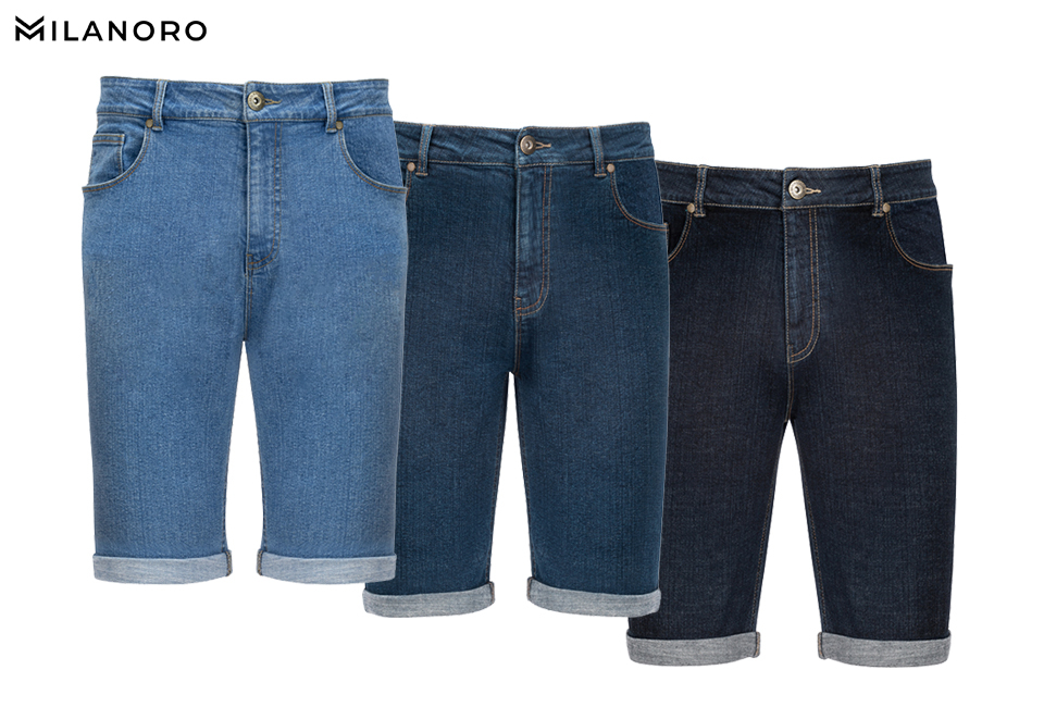 Déstockage : short en jean élégant et confortable pour homme