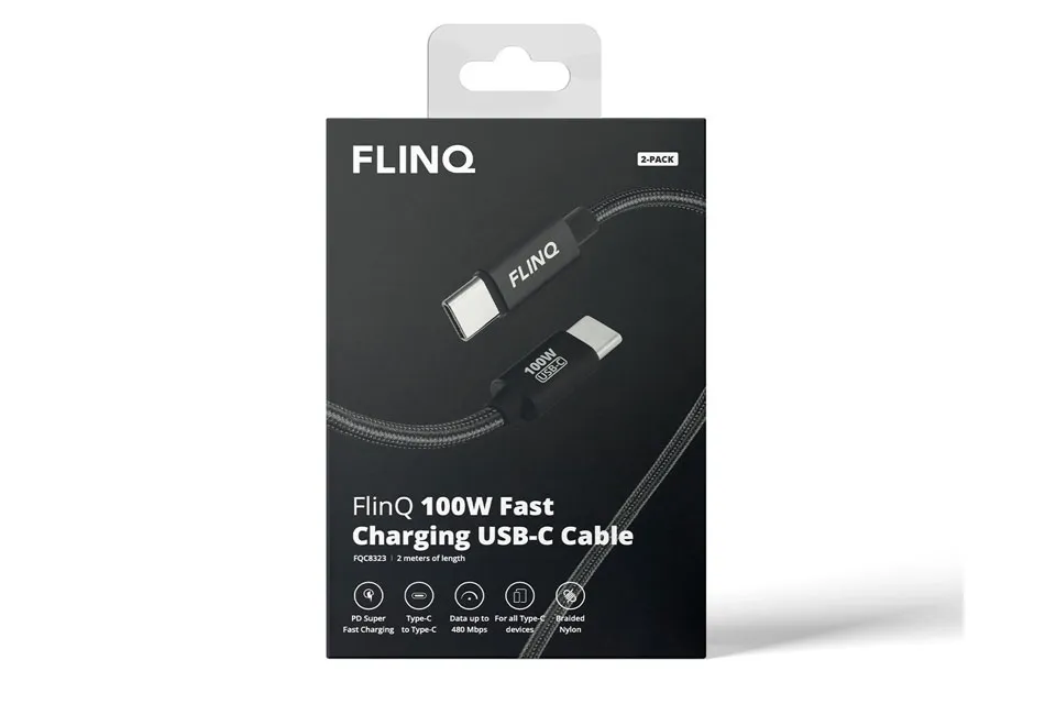 Cabo USB-C para carregamento r&aacute;pido 1+1 gratuito