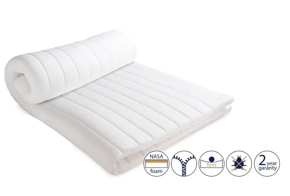 Materassino topper con cuscino gratis