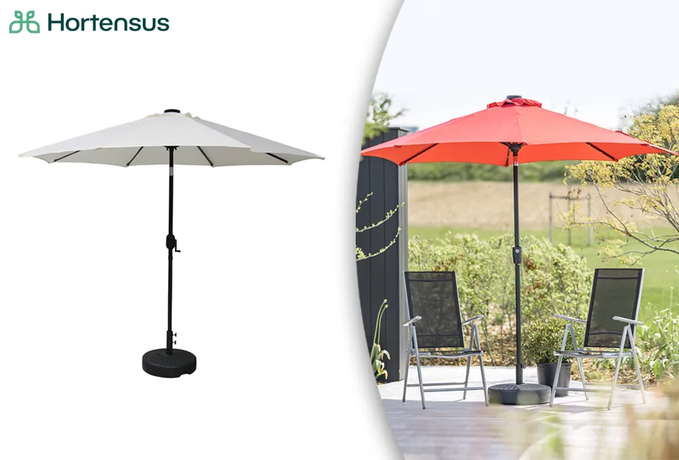 Parasol LED en 2 couleurs