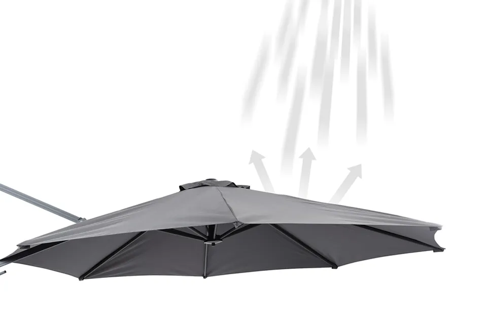 Luxe zweefparasol 3m diameter