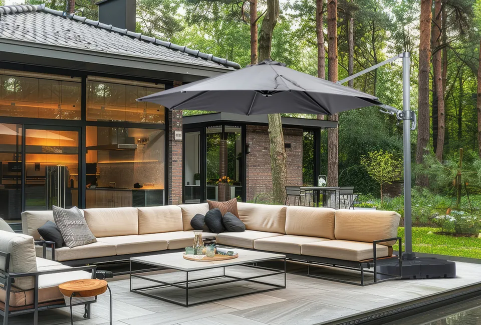Luxe zweefparasol 3m diameter