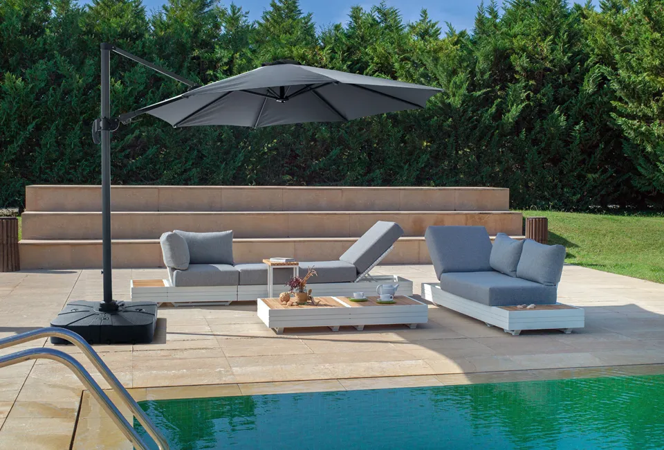 Luxe zweefparasol 3m diameter