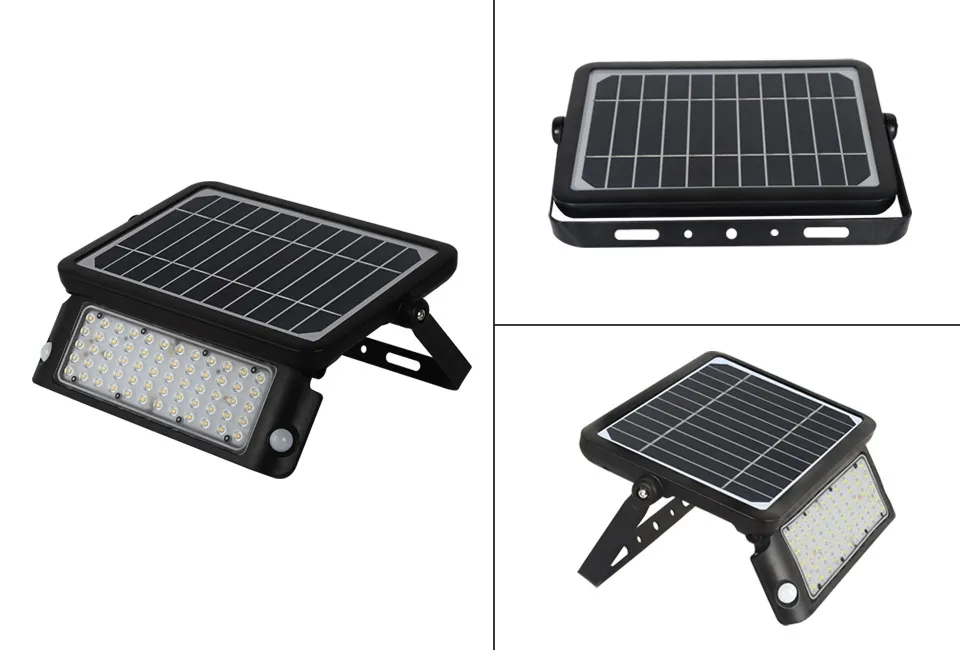 L&acirc;mpada solar LED para exterior com dete&ccedil;&atilde;o de movimento