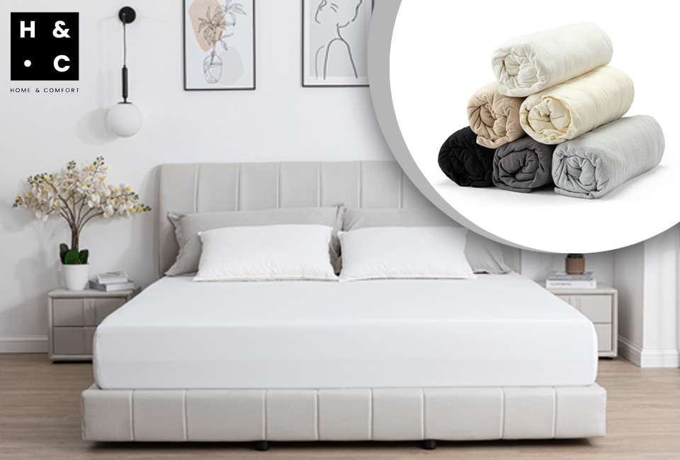 Draps-housses en jersey de la marque Home&Comfort - 1 + 1 gratuit