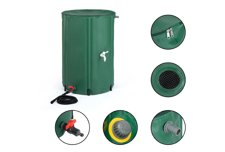 Baril de pluie pliable de 250 litres
