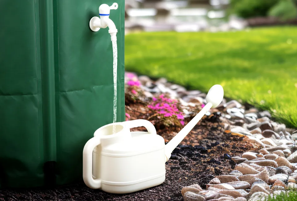 Baril de pluie pliable de 250 litres