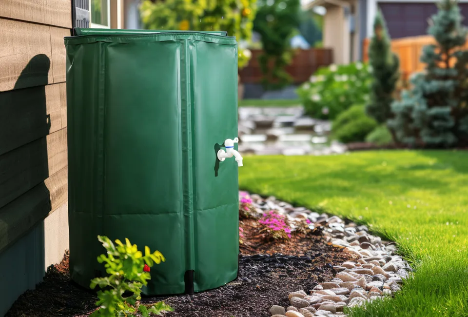 Baril de pluie pliable de 250 litres