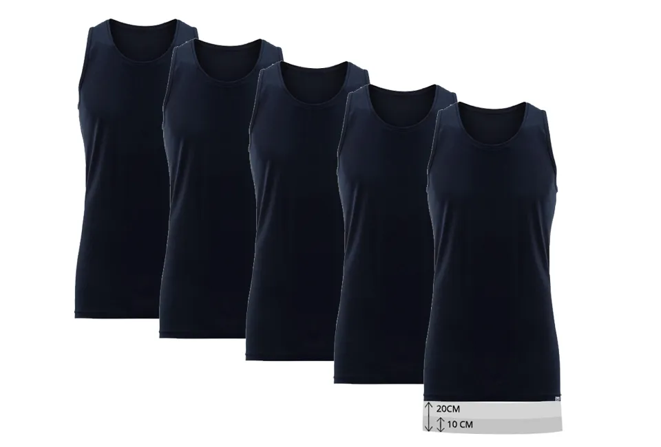 5 extra lange Unterhemden