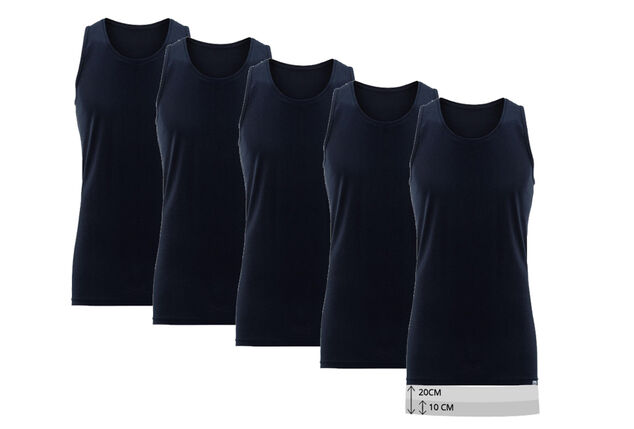 Set: 5 extra lange Unterhemden