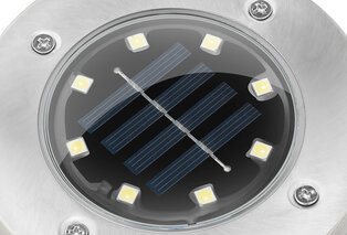 Set van 4 LED-grondspots op zonne-energie — 2