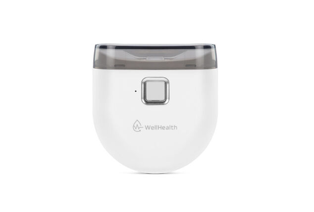 Corta-unhas elétrico com bandeja de recolha e luz LED