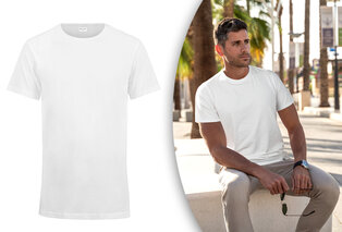 4-pack extra lange katoenen T-shirts — 4