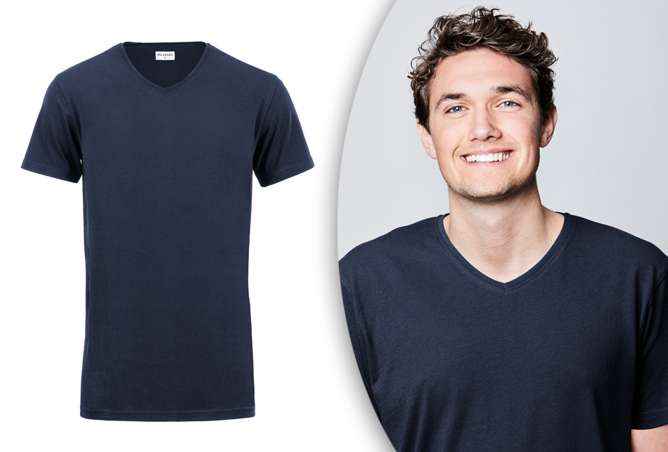 4-pack extra lange katoenen T-shirts