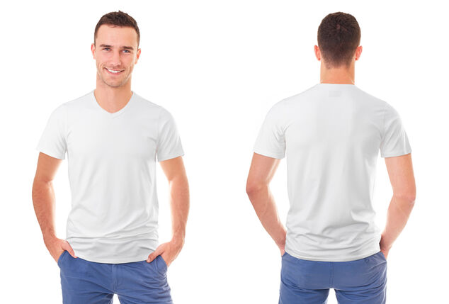 4-pack extra lange katoenen T-shirts