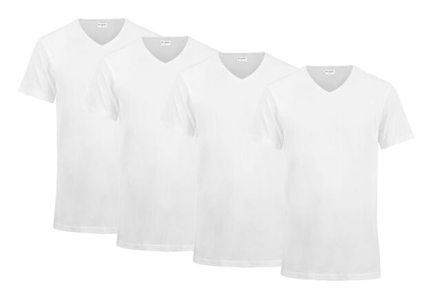 4-pack extra lange katoenen T-shirts